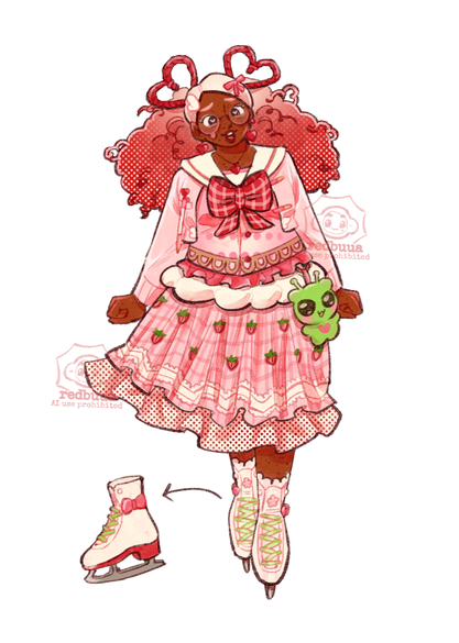 strawberry sundae character design (っᐡ-)っ=͟͟͞͞💕💕💕 strawberry sundae character design (っᐡ-)っ=͟͟͞͞💕💕💕